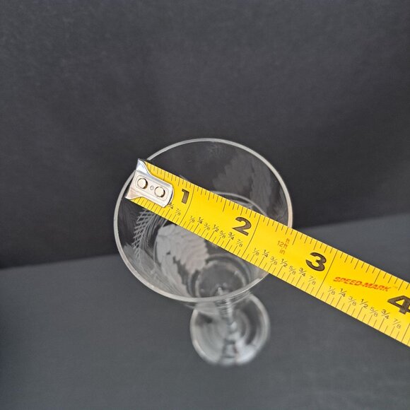 Etched Pinecone Champagne Flute 9.5" Tall Winter Holiday Stemware Elegant Glass - Picture 13 of 15